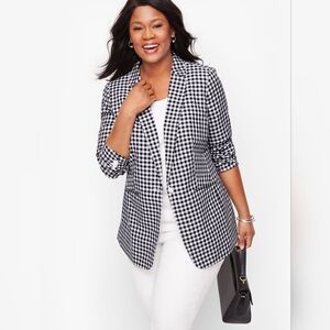 Talbots Checkered Blazer - Spring Gingham